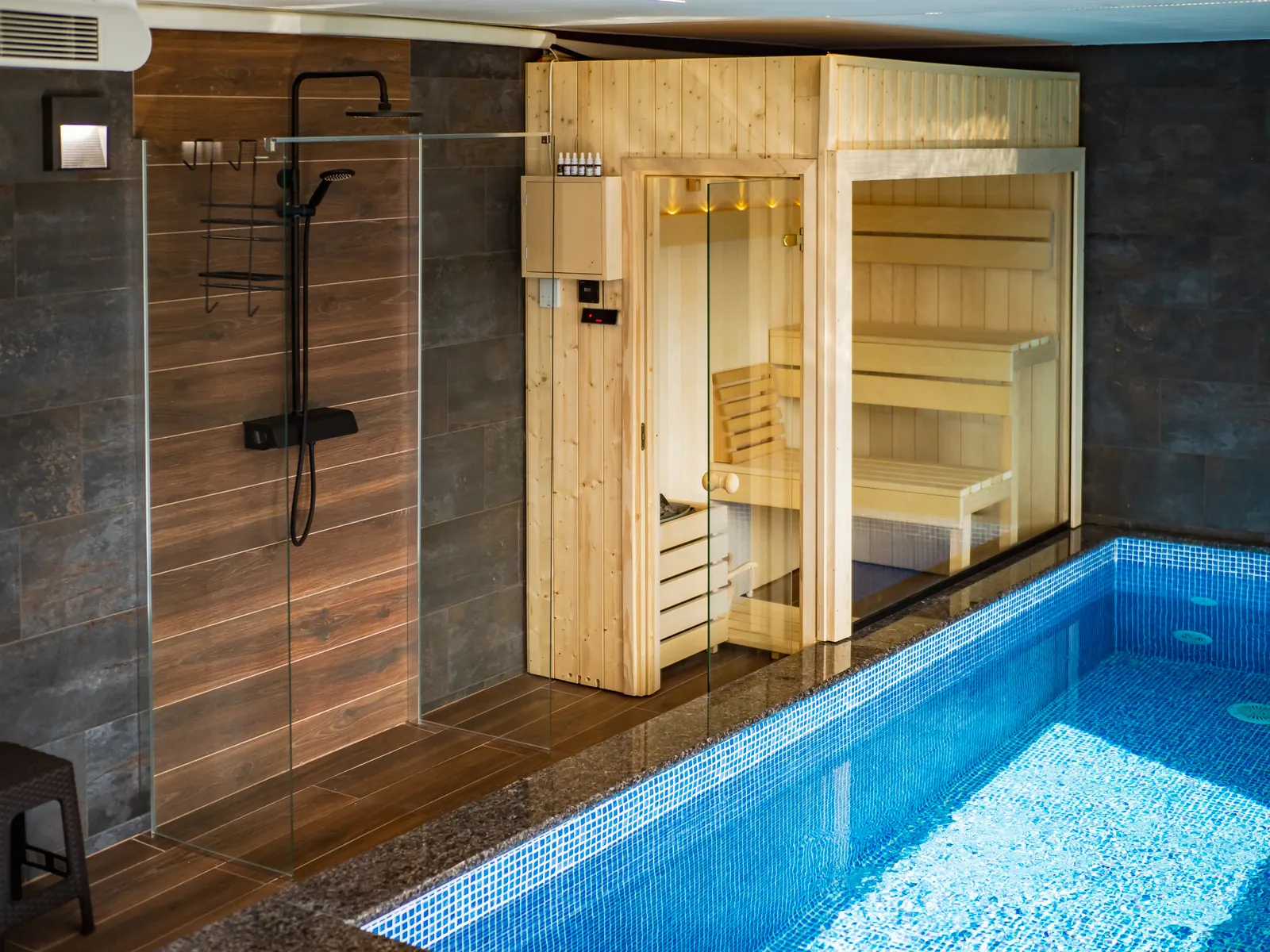 Sauna wellness space